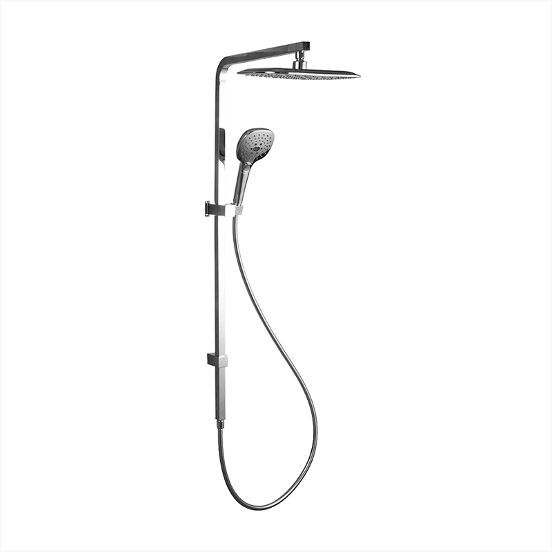 3jet 110mm square push button hand shower 